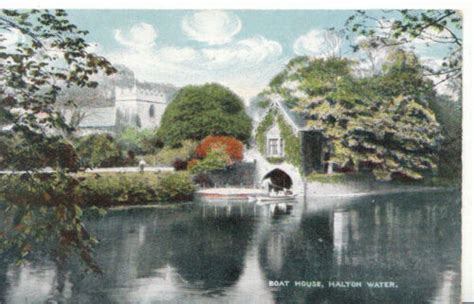 Boat House Halton Water Lancaster Lancashire Vintage Postcard …