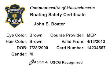 Boat Safety Certificate Course Mass.gov