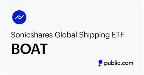 BOAT ABOUT SONICSHARESTM SonicSharesTM is rooted in over a decade of experience developing and pioneering exchange-traded products. SonicSharesTM leverages this experience to recognize dominant, large-scale trends and, in turn, develops thematic ETFs that seek to provide exposure to companies and sectors that will benefit from such trends.. 