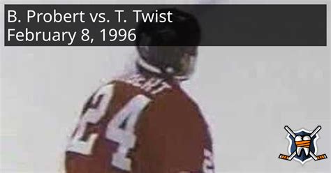 Bob Probert vs. Tony Twist, February 08, 1996 - Chicago Blackhawks …