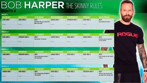 Bob harper training schedule