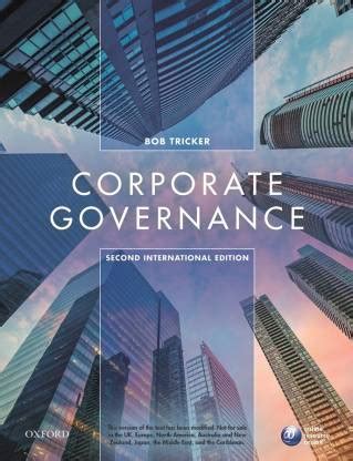 Bob tricker corporate governance 2. - Sidewalk strategies a practical guide for candidates causes and communities.