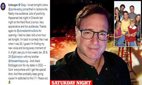 By Mike Schneider. Published 4:01 PM PDT, February 10, 2022. ORLANDO, Fla. (AP) — A medical examiner in Florida said Thursday that comedian Bob Saget died from an accidental blow to the head, likely from a backwards fall. Saget was found dead Jan. 9 in a Florida hotel room. He'd performed in the area the night before as part of a stand-up tour.