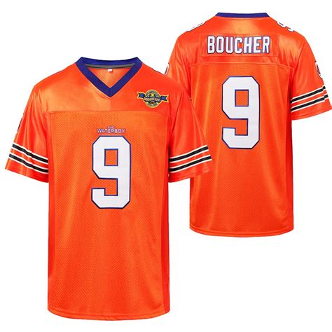 36.5 to 37. 50 to 52. Headgear Classics Bobby Boucher The Waterboy Authentic Jersey 100% AUTHENTIC HEADGEAR CLASSICS JERSEY!!!! *Select your size from the menu above (see size chart below) *Headgear Classics *Adam Sandler as Bobby Boucher from the film "The Waterboy" *South Central Louisiana State University Mud Dogs*100% Authentic Movie Th. . Bobby boucher jersey