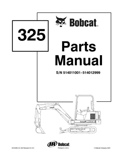 Bobcat 325 mini excavator parts manual. - John deere z 235 teile handbuch.