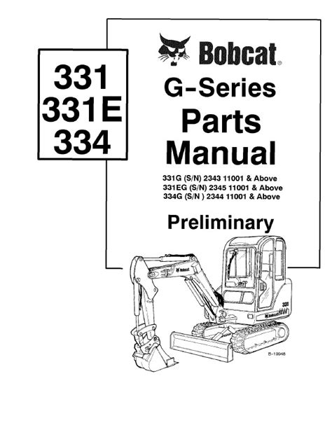 Bobcat 331 331e 334 parts manual. - 1988 1989 yamaha 115 130hp 2 stroke outboard repair manual.