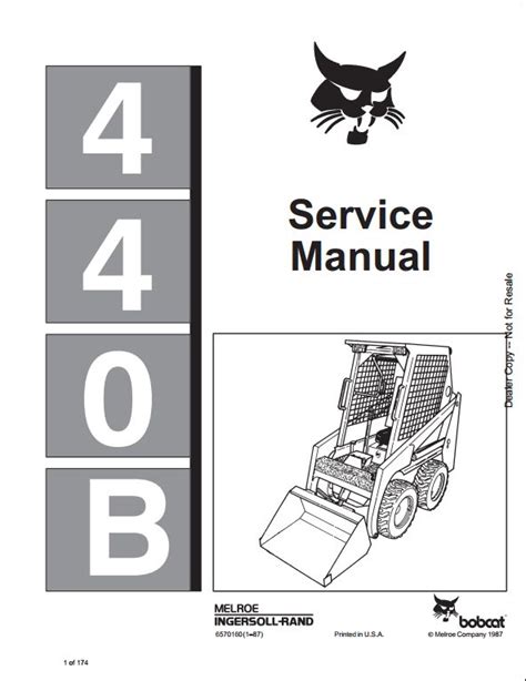 Bobcat 440b skid steer loader service repair workshop manual download. - Lg gr d257sl service manual repair guide.