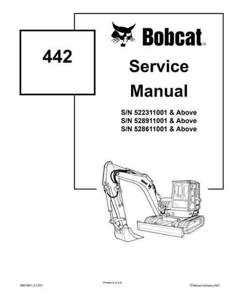 Bobcat 442 repair manual mini excavator 522311001 improved. - Vergeet niet de leeuwen te aaien.