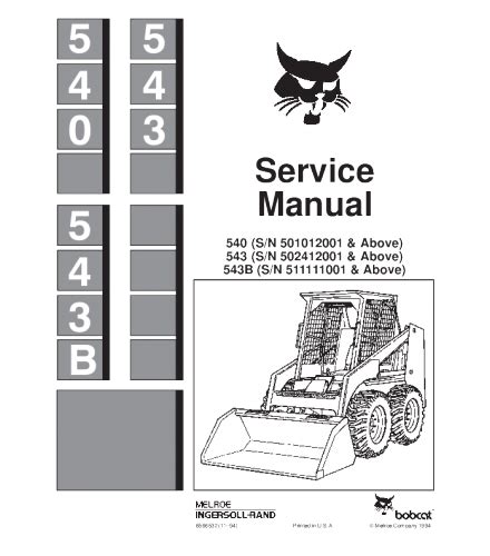 Bobcat 540 543 543b pala skid steer loader manuale di riparazione 501012001 migliorata. - Planets in the signs and houses vedic astrologers handbook vol ii.