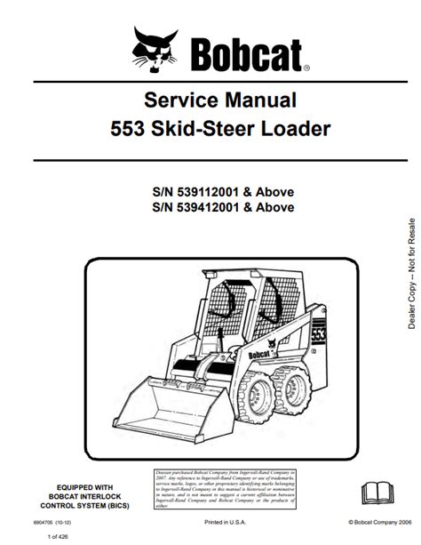 Bobcat 553 manual de reparación descargar gratis. - Atlas copco qas 200 service manual.
