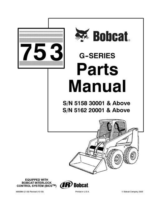 Bobcat 753 repair manual skid steer loaders 515830001 improved. - Lehninger principles of biochemistry solution manual.