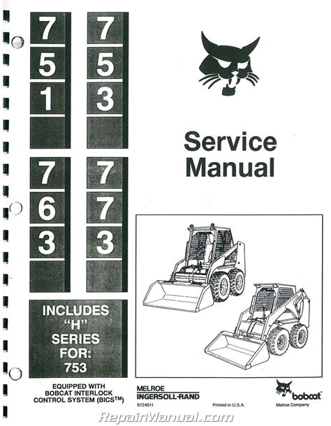 Bobcat 763 includes h series for 753 service manual. - Ligue française des droits de l'homme et du citoyen depuis 1945.