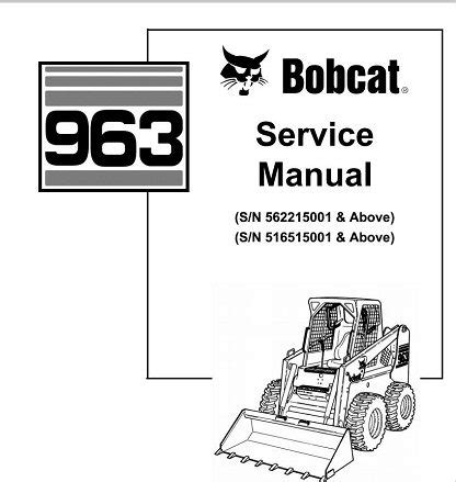 Bobcat 963 repair manual skid steer loader 562211001 improved. - Dresser td 25 e shop manual.