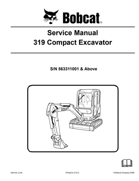Bobcat mini escavatore 319 manuale di servizio 563311001 sopra. - Beskaeftigelsesprognose for fyn 1985 og 2000.
