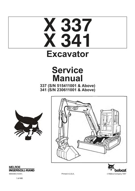 Bobcat minibagger x337 x341 service handbuch 515411001 230611001. - Al manual de instrucciones audi a6.