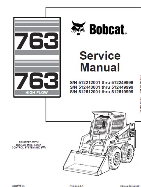 Bobcat model 763 c series repair manual. - De homem só a guardião da cidadania.