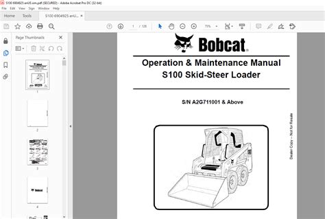 Bobcat s100 repair manual skid steer loader a2g711001 improved. - Manuale di installazione del termostato di prestigio honeywell.
