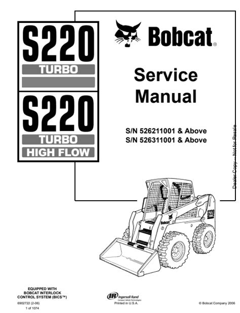 Bobcat s220 manual de reparación del minicargador 526211001 mejorado. - Handaggregat deutz 150 kva typ bf6m1013ec.