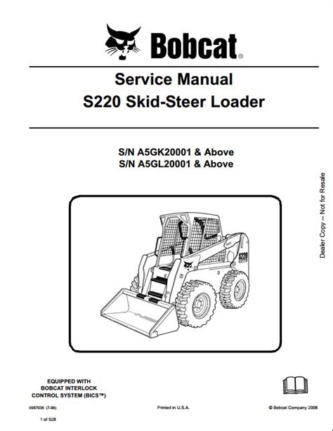 Bobcat s220 repair manual skid steer loader a5gk20001 improved. - Lar v draeger training course manual.
