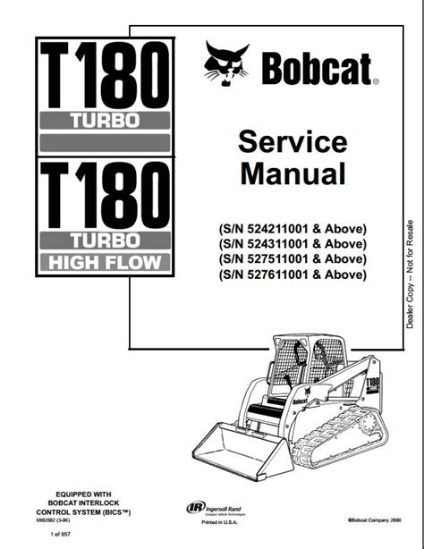 Bobcat t180 repair manual track loader 524211001 improved. - The grin in the dark spine shivers.