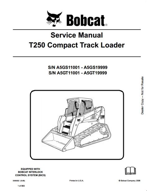 Bobcat t250 repair manual track loader a5gs11001 improved. - The official sat subject tests in mathematics levels 1 amp 2 study guide.