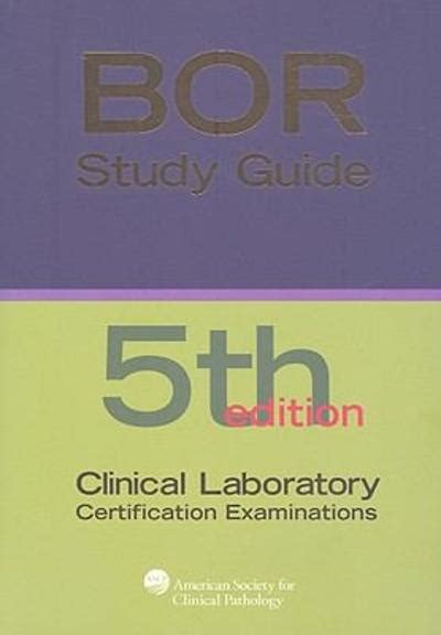 Boc study guide for the clinical laboratory certification examinations 5th edition. - Was heisst und zu welchem ende treibt man naturforschung?.