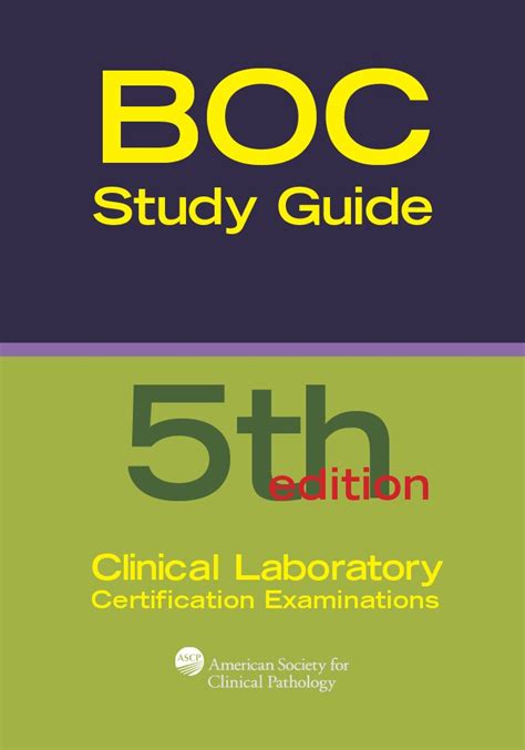 Boc study guide for the clinical laboratory certification examinations. - Nem para todos é a cidade.