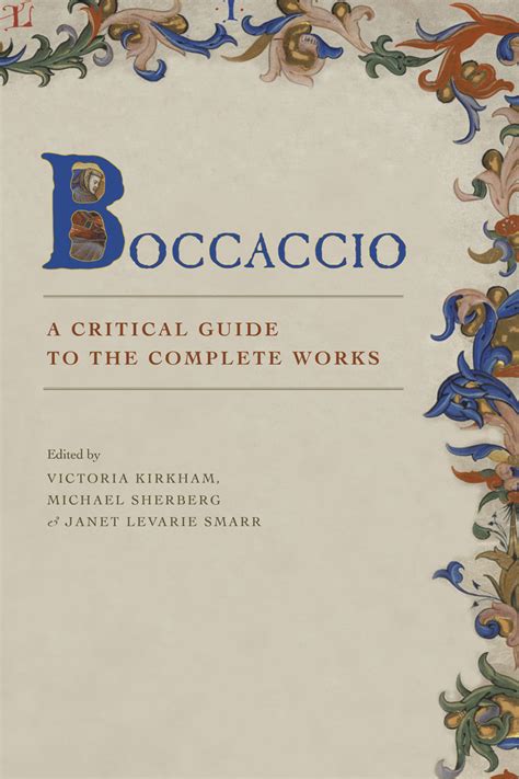 Boccaccio a critical guide to the complete works. - Familienessen und die brüder ein anfängerleitfaden für die italienische küche.
