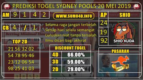 Bocoran angka sydney hari ini. Online deposit via link.