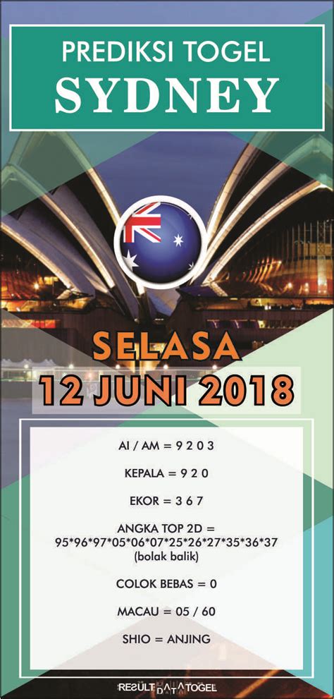 Bocoran sidney hari ini paling jitu dan akurat.