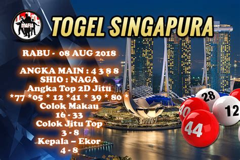 Bocoran singapura untuk hari ini. Togel singapore 2018 08 mei hari.