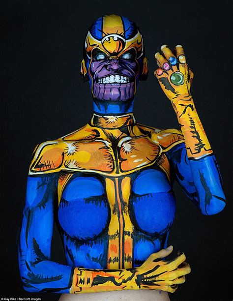 Body Paint Artist Brings Marvel