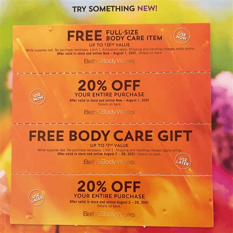 Body Works Coupons Printable