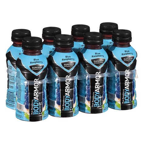 Body armor drink sizes. Serving Size 1 Bottle. Amount per serving. Calories 90. Amount per serving % Daily Value* Total Fat 0g: Total Carbohydrate 21g: Sugars 21g: Protein 0g: Vitamin A 470mg: 50%: Vitamin C 45mg: 50%: ... All Sports Drinks; Body Armor @Browse Shelf SEO Curated; Functional Beverages; Kids' Beverages; Summer Grilling Beverages; We’d love to hear … 