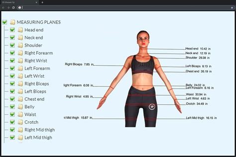 Body measurement simulator. Male Body Visualizer (switch to female) See your body in our new visualizer. Try Meshcapade Me (Mobile friendly!) Switch Units ... 
