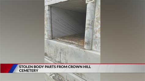 Body parts stolen from mausoleum at Crown Hill Cemetery