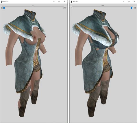 Skyrim SE. Posted March 12, 2023. Generally speaking, you use Bodyslide to fit/build clothing from mods that match your body model package. Outfit studio, the other half of Bodyslide and Outfit Studio, is used to perform more in-depth adjustments to a clothing resource. Preset: pick the body model you're using to build your body.. 