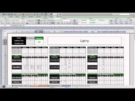 Bodybuilding Excel Templates Bodybuilding Excel Templates Program
