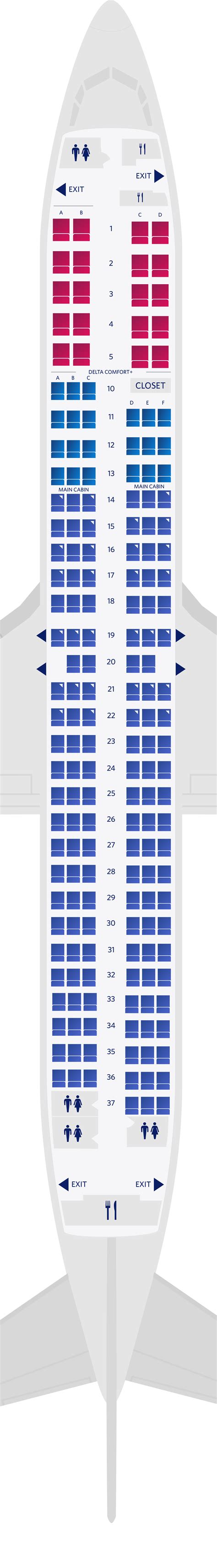 Delta Air Lines' fleet uses various Boeing 737 models, including the 737-700, 737-800, and 737-900ER. The capabilities and features of each of these versions are distinctive. ... According to the Delta Boeing 737 800 seating chart, there is a seating capacity for 126 passengers in Economy class. There are no windows in seats 13A and 13F.. 