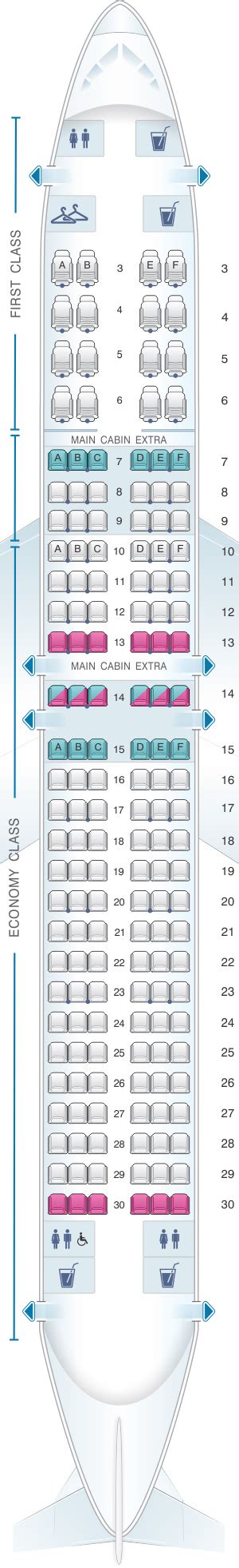 Seat Map Virgin Australia Boeing 737-800 (738) Airpl