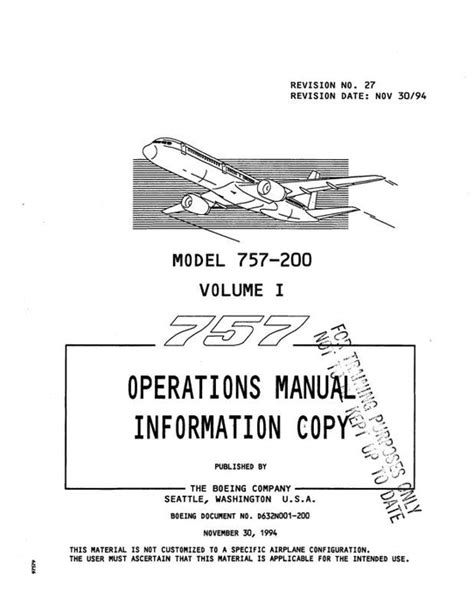 Boeing 757 operations and training manual. - En busca de la naturaleza perdida.