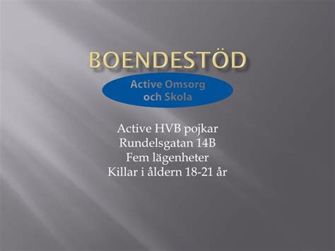 Boendest&ouml;djare till LSS boende i Uppsala / Harbo - Indeed