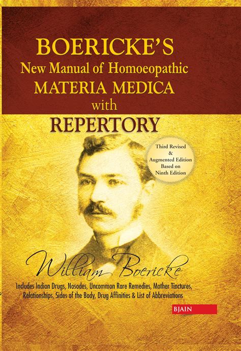 Boericke repertory notes