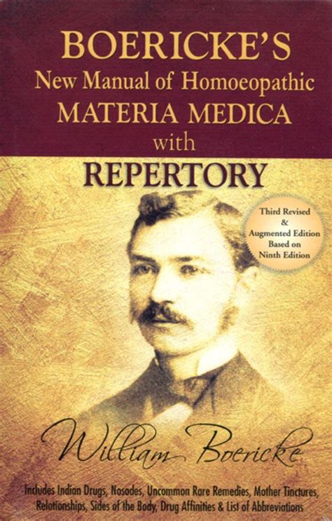 Boerickes new manual of homeopathic materia medica with repertory. - Evinrude 2 ps mate werkstatthandbuch 1971.
