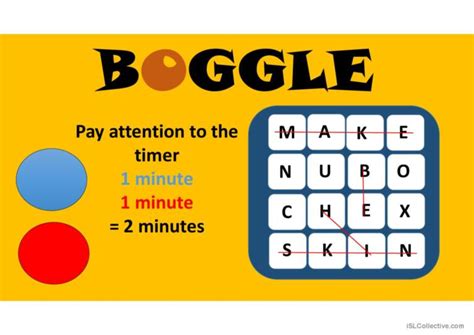 Boggle Game English ESL Powerpoints