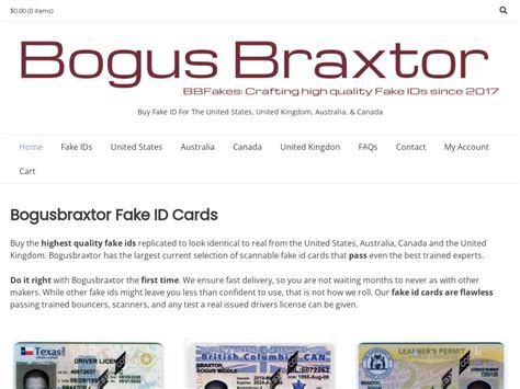 Bogusbraxtor.com scannable fake ids since 2017. Media.