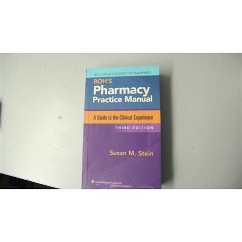 Boh apos s pharmacy practice manual a guide. - Umgang mit schizophenie ein leitfaden für patienten familien und betreuer.