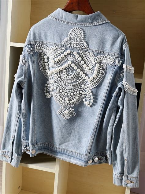 Boho jeansjacke - Etsy.de