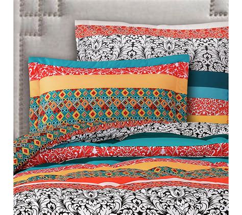 Buy Boho Twin Duvet Cover, Microfiber 3 Pieces Boho Twin Bedding Set, 1 Duvet Cover +2 Pillowcases, Bohemian Boho Colorful Retro Print Duvet Cover, with Zipper Closure, Durable Easy Care (NO Comforter): Duvet Cover Sets - Amazon.com FREE DELIVERY possible on eligible purchases . 