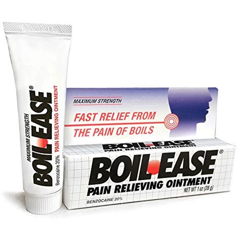 Fast, maximum strength relief from the pain of boils. Fast-acting boil relief when you need it! Relieve the pain and discomfort caused by boils with Boil-Ease® Pain Relieving Ointment. Most boils can be treated at home. Learn how to get temporary relief for pain and discomfort associated with boils with Boil-Ease® pain relieving ointment.. 